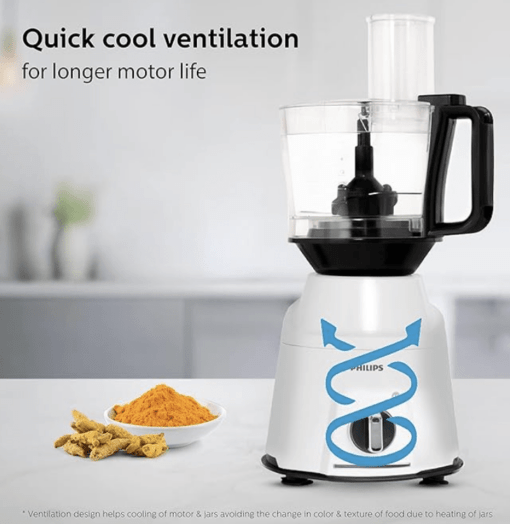 PHILIPS Mixer Grinder 750 Watt, 3 in 1 (Mixer Grinder + Juicer + Food Processor) 4 Jar and Motor with 5 yr Warranty. (HL7763/00) - Image 6